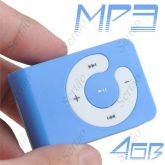 MP3 Clipe - Azul + Cartão 4GB